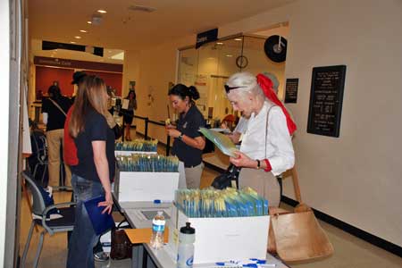 photo of registration table