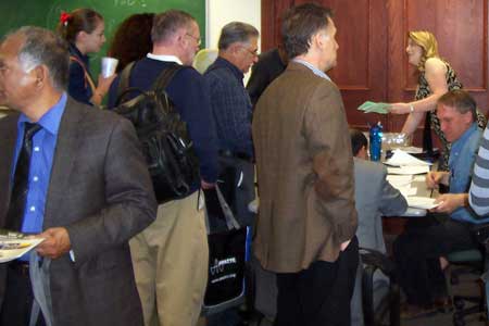 photo of registration table
