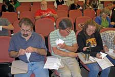 photo of making tetrahedrons at 2013 Section Meeting